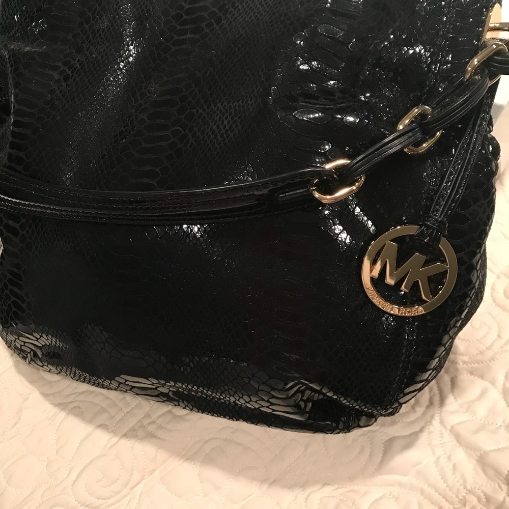 Michael Kors Python Black Handbag - image 2